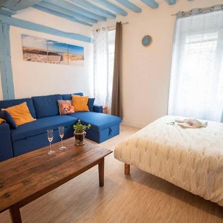 Blue Appartment With A Fireplace ดิเอป ภายนอก รูปภาพ